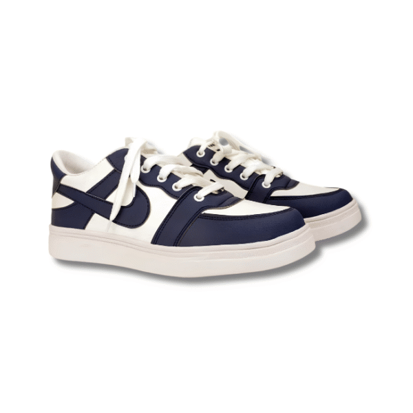 Men's Blue Rexine Sneakers | Formal Casual Lightweight Shoes Pakistan