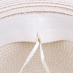 Men's Straw Hat with Black Ribbon | UV Protection Summer Pakistan