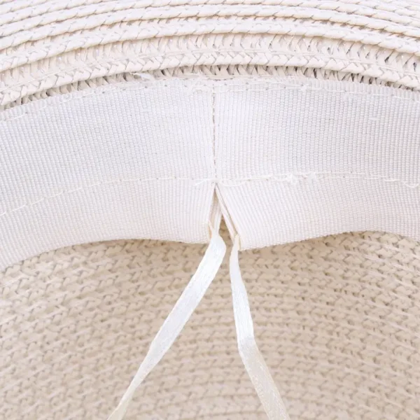 Men's Straw Hat with Black Ribbon | UV Protection Summer Pakistan
