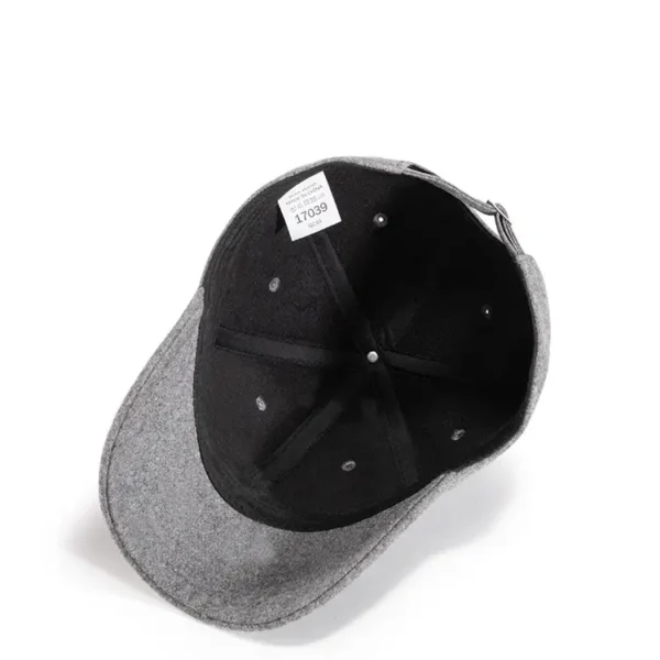 Women's Wool Baseball Cap Black | Short Brim Winter Pakistan