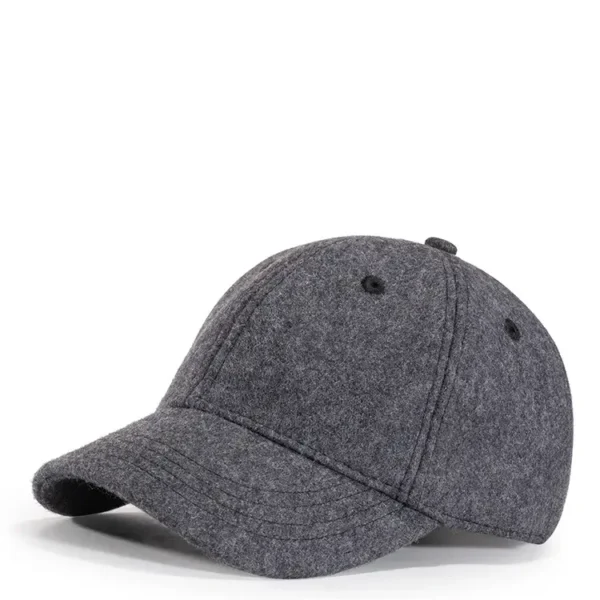 Women's Wool Baseball Cap Black | Short Brim Winter Pakistan