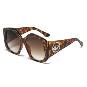 Trendy Green Leopard Print Sunglasses | UV Protection Pakistan