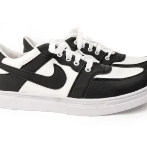 Men's Black Rexine Casual Sneakers | Formal Festive Shoes Pakistan