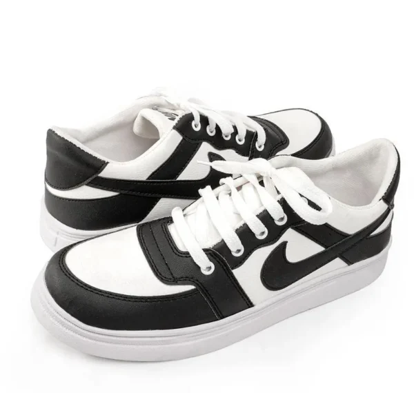 Men's Black Rexine Casual Sneakers | Formal Festive Shoes Pakistan
