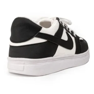 Men's Black Rexine Casual Sneakers | Formal Festive Shoes Pakistan