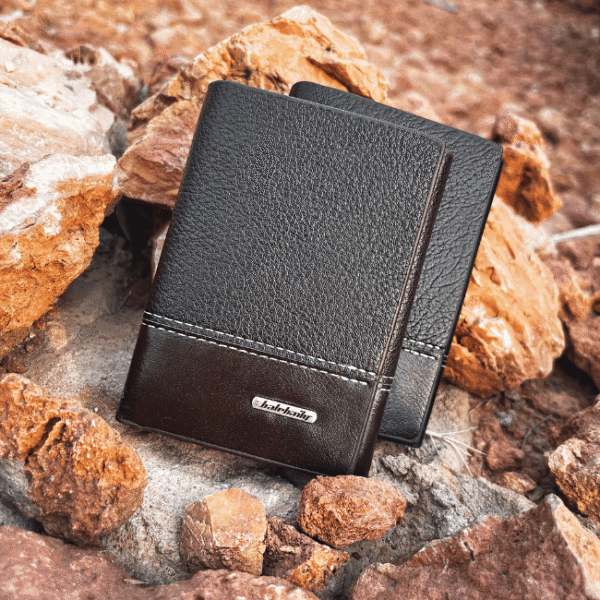 Men's Premium Leather Tri-Fold Wallet | Secure Compartments Pakistan