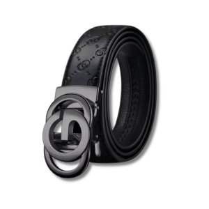 Men's Genuine Leather Automatic Buckle Belt Black | Pakistan