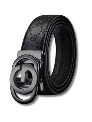 Men's Genuine Leather Automatic Buckle Belt Black | Pakistan