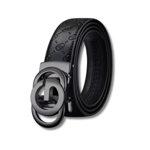Men's Genuine Leather Automatic Buckle Belt Black | Pakistan