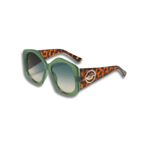 Trendy Green Leopard Print Sunglasses | UV Protection Pakistan