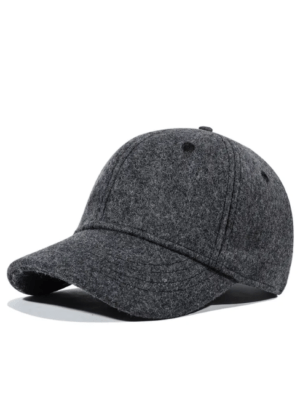 Women's Wool Baseball Cap Black | Short Brim Winter Pakistan
