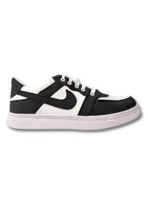 Men's Black Rexine Casual Sneakers | Formal Festive Shoes Pakistan